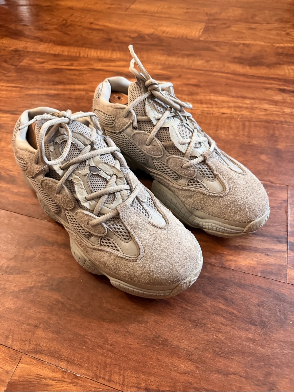 Size 10.5 - adidas Yeezy 500 Taupe Light Men’s Gray - Picture 2 of 9